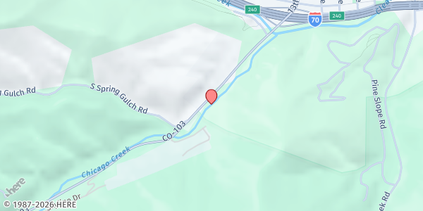 Map showing Loaves & Fishes - Idaho Springs at 545 CO-103, Idaho Springs, CO