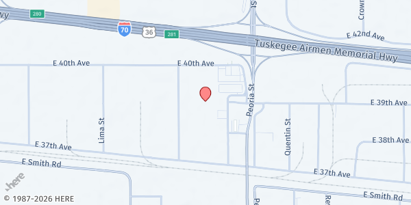 Map showing Food Bank of the Rockies - Lakewood at 3900 Nome St., Lakewood, CO