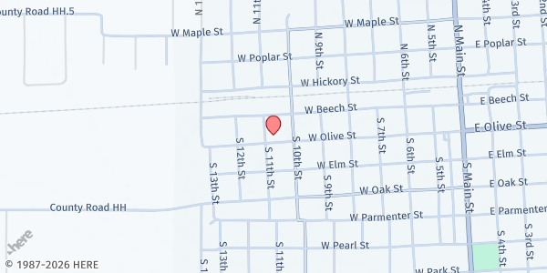 Map showing Southeastern Colorado Homeless - Lamar at 710 W Olive St, Lamar, CO