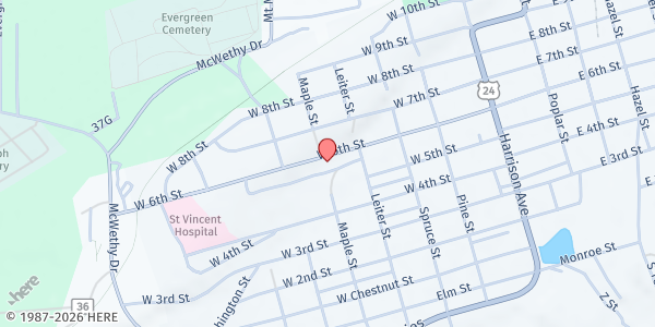 Map showing Leadville Senior Center at 421 W 6th St, Leadville, CO