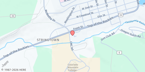 Map showing Social Services Department - Leadville at 735 US-24, Leadville, CO