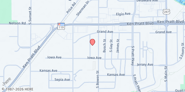 Map showing HOPE - Homeless Outreach Providing Encouragement at 804 S Lincoln St, Longmont, CO