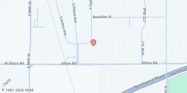 Map showing Community Food Share - Louisville at 650 S Taylor Ave, Louisville, CO