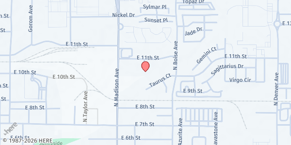 Map showing Loveland Vineyard Comm Church at 900 Josephine Ct, Loveland, CO