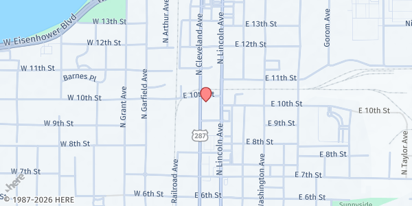 Map showing Seventh Day Adventist - Loveland at 950 N. Cleveland Ave., Loveland, CO