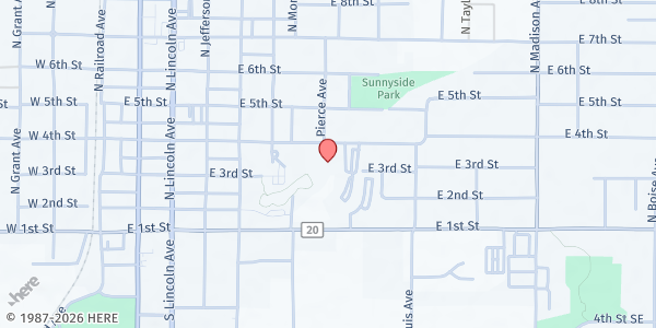 Map showing VOA Smiling Spoon Congregate Meals - Chilson at 700 E 4th Street, Loveland, CO