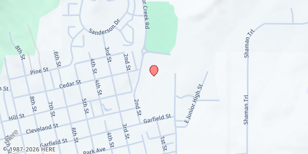 Map showing Meeker- Rio Blanco County MP at 700 Sulphur Creek Rd, Meeker, CO