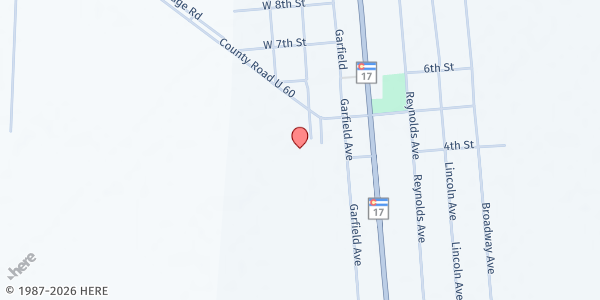Map showing Moffat PK-12 Schools Mobile Pantry at 501 Garfield Ave., Moffat, CO