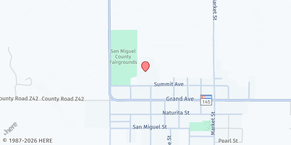 Map showing Norwood Public School Annex Building at 1225 Summit St., Norwood, CO