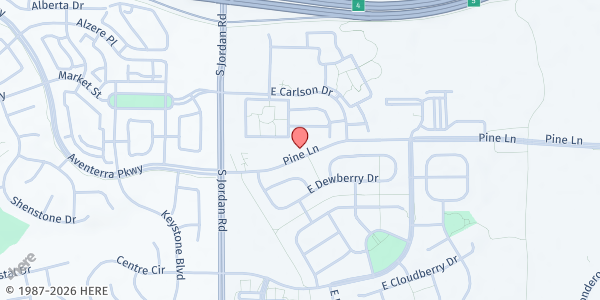 Map showing SECOR Cares - Parker Location at 17151 Pine Ln, Parker, CO