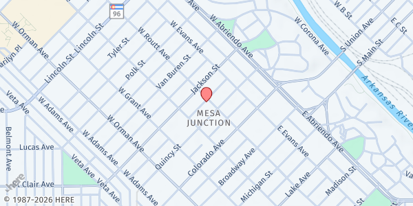 Map showing Blessing Box - 216 W Routt at 216 W Routt Ave, Pueblo, CO