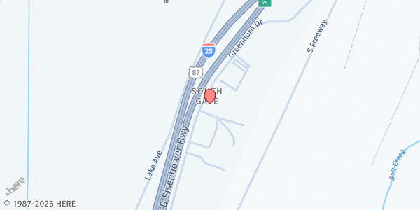 Map showing Care and Share Food Bank for Southern Colorado - Main Location at 100 Greenhorn Dr #100, Pueblo, CO