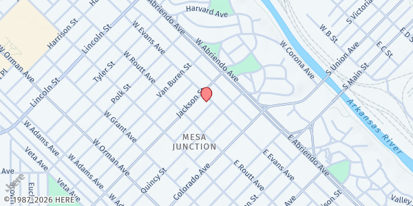 Map showing First Congregational United Church of Christ- Pueblo at 228 W Evans Ave, Pueblo, CO