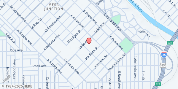 Map showing RMSER Empowerment Center at 330 Lake Ave, Pueblo, CO