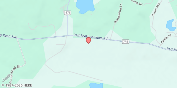 Map showing North 40 Food Pantry at 23947 W County Rd 74e, Red Feather Lakes, CO
