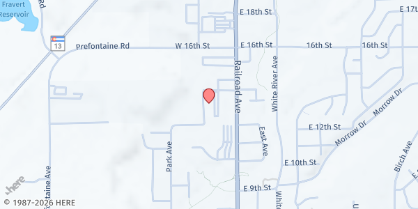 Map showing Food Bank of the Rockies Mobile Pantry - Rifle at 195 14th St, Rifle, CO