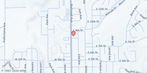 Map showing Lift Up- Rifle at 800 Railroad Ave, Rifle, CO