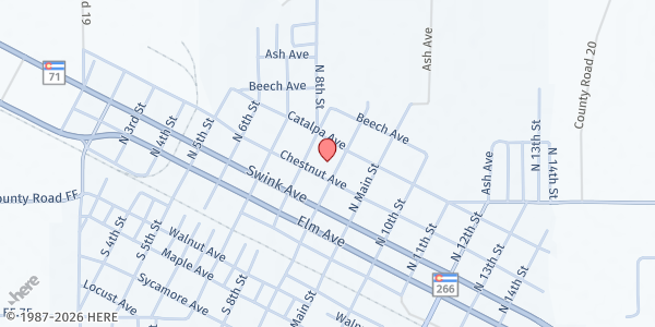 Map showing Small Town Project at 805 Chestnut Ave, Rocky Ford, CO
