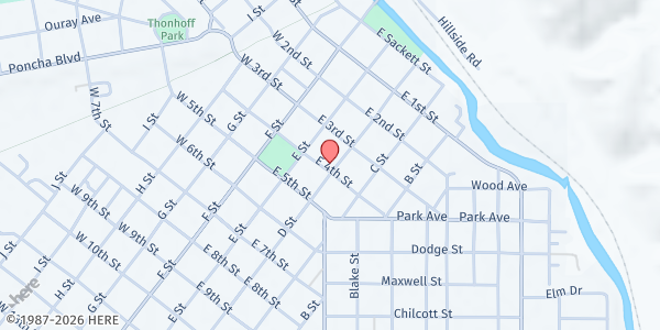 Map showing Salida United Methodist Church at 228 E 4th St, Salida, CO