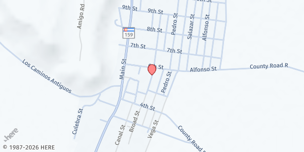 Map showing La Puente - San Luis at 401 Calle de Gallo, San Luis, CO