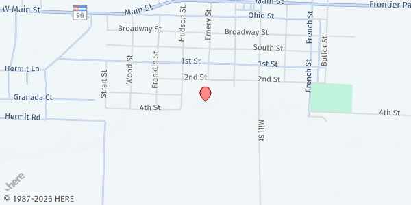 Map showing Town of Silver Cliff Mobile Pantry - 1099 4th St. at 1099 4th St., Silver Cliff, CO