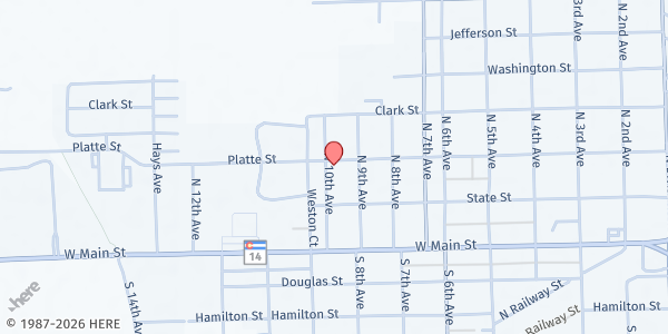 Map showing Cooperating Ministry at 1120 Pawnee Ave, Sterling, CO