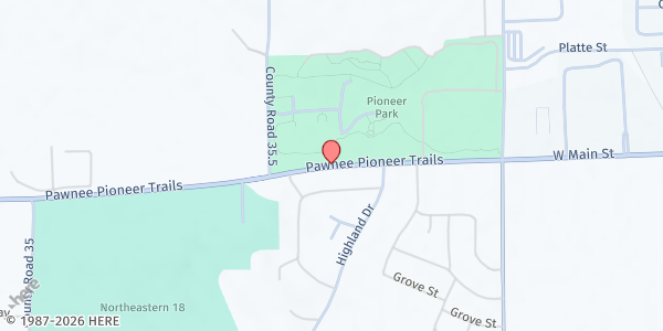 Map showing HALOs Pantry  at PO Box 2524, Sterling, CO