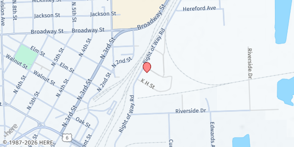 Map showing Help For Abused Partners - Food Distribution Center at 500 Right of Way Rd, Sterling, CO