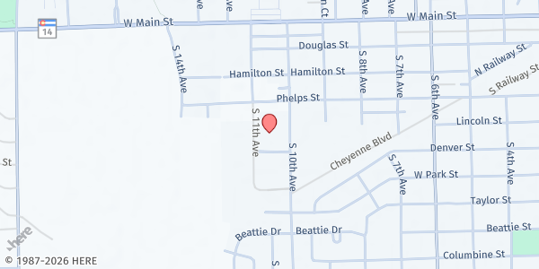 Map showing Logan County Human Resources at 508 S 10th Ave #2, Sterling, CO
