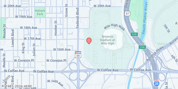 Map showing Sun Valley - Empower Field Lot E at 1701 Bryant Street, Sun Valley, CO