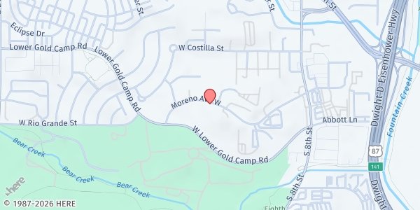 Map showing Las Animas County Fairgrounds at 2000 N. Linden Ave., Trinidad, CO