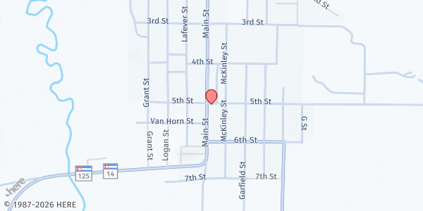 Map showing Jackson County WIC Office at 521 5th St, Walden, CO
