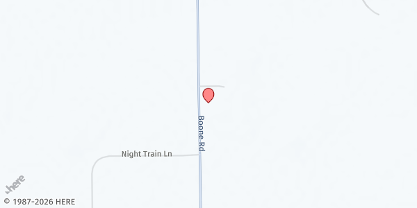 Map showing Antioch Community Church at 5855 Boone Road, Yoder, CO