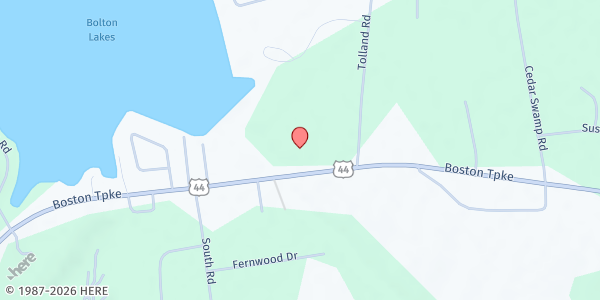 Map showing BOLTON - St. George Episcopal Church at 1150 Boston Turnpike #44, Bolton, CT