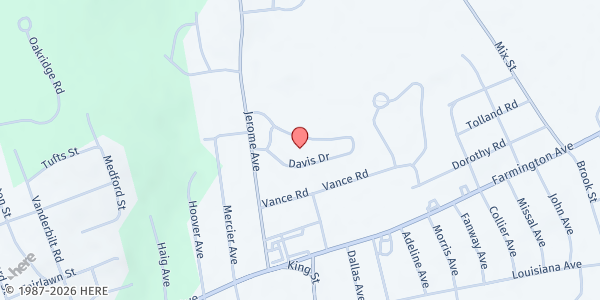 Map showing BRISTOL - HA Cambridge Park at 207 Davis Dr, Bristol, CT