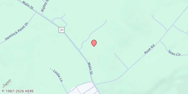 Map showing COVENTRY - 1st Congregational @ St. Mary's at 1600 Main St, Coventry, CT