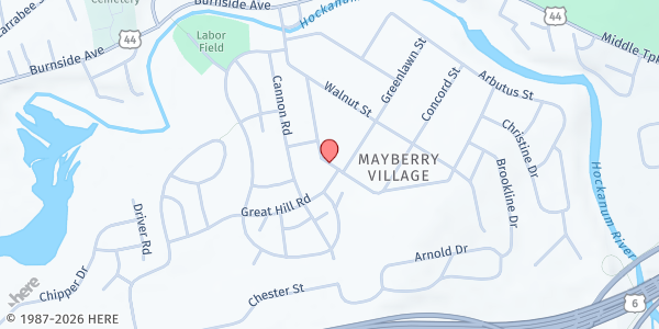 Map showing St. Isaac Jogues Church - Mayberry Village at 7 Highview St, East Hartford, CT