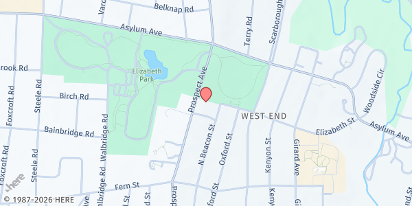 Map showing Grace Seventh-day Adventist Church at 870 Prospect Ave, Hartford, CT