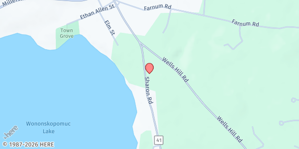 Map showing Corner Food Pantry at 80 Sharon Road, Lakeville, CT