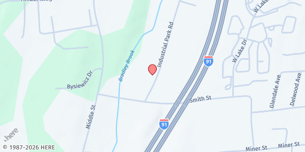 Map showing Connecticut Department Of Education - Child Nutrition - Food Distribution Center at 25 Industrial Park Rd, Middletown, CT