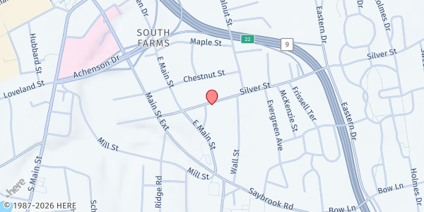 Map showing Saint Francis Of Assisi Church - Food Pantry at 10 Elm St, Middletown, CT