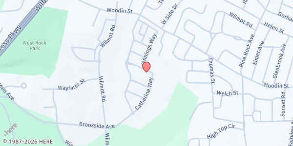 Map showing NEW HAVEN - Better Tomorrows Brookside at 6 Solomon Crossing, New Haven, CT