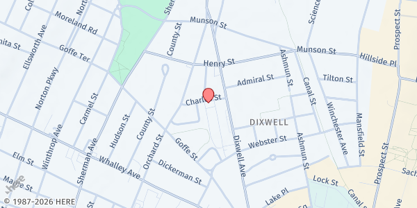 Map showing Women Of the Village Food Pantry at 26 Charles St, New Haven, CT