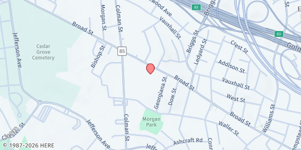 Map showing United Way - New London at 374 Broad St, New London, CT