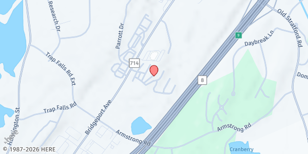 Map showing Fairchild Heights at Fairchild Heights, Shelton, CT