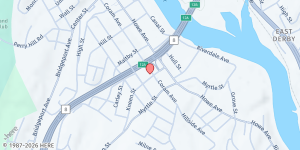 Map showing SHELTON - Good Shepherd at 182 Coram Ave, Shelton, CT