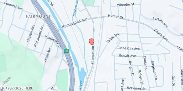 Map showing House of Prayer- Bread of Life at 1263 Thomaston Ave, Waterbury, CT