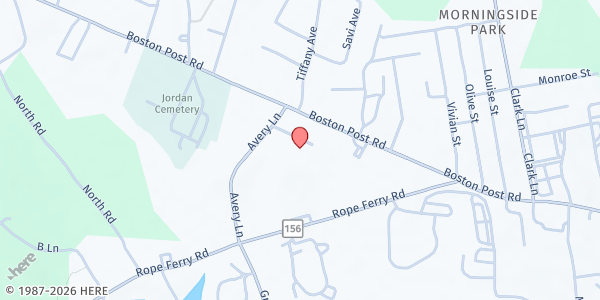 Map showing Waterford Youth Services Bureau at 200 Boston Post Rd, Waterford, CT