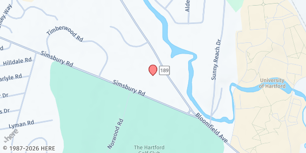 Map showing Jewish Family Services at Jewish Family Services, West Hartford, CT