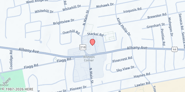 Map showing WEST HARTFORD - Crossroads Plaza at 740 N Main St, West Hartford, CT